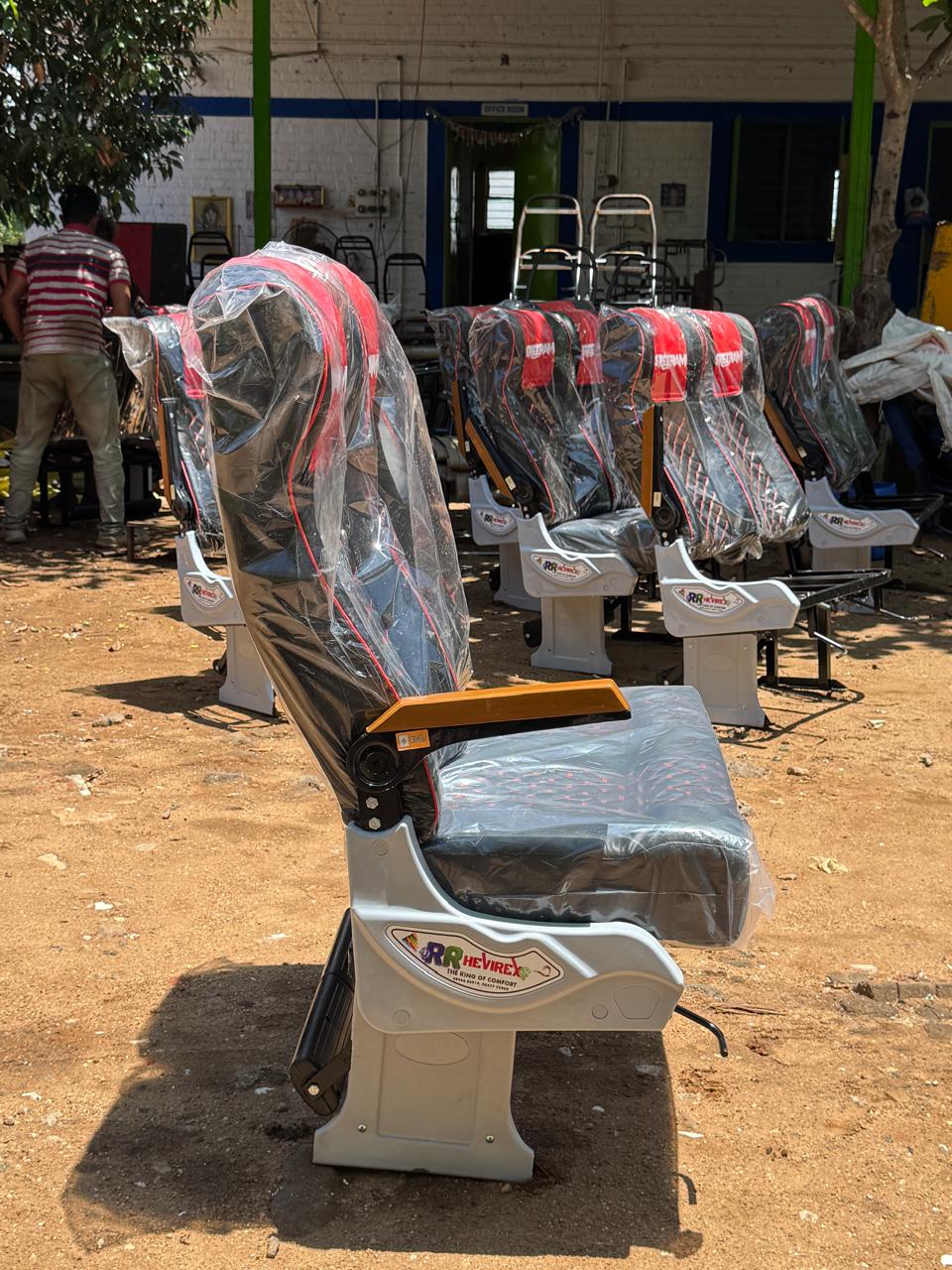 RR Hevirex Luxor Plus premium bus seat leatherette — best bus seat manufacturer Karur Tamil Nadu